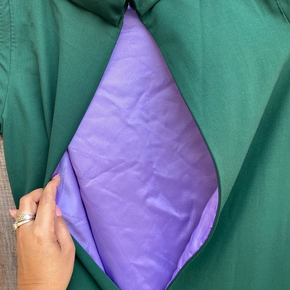 COPY - DSQUARED2 wool mock neck dark green midi dress - Picture 12 of 16